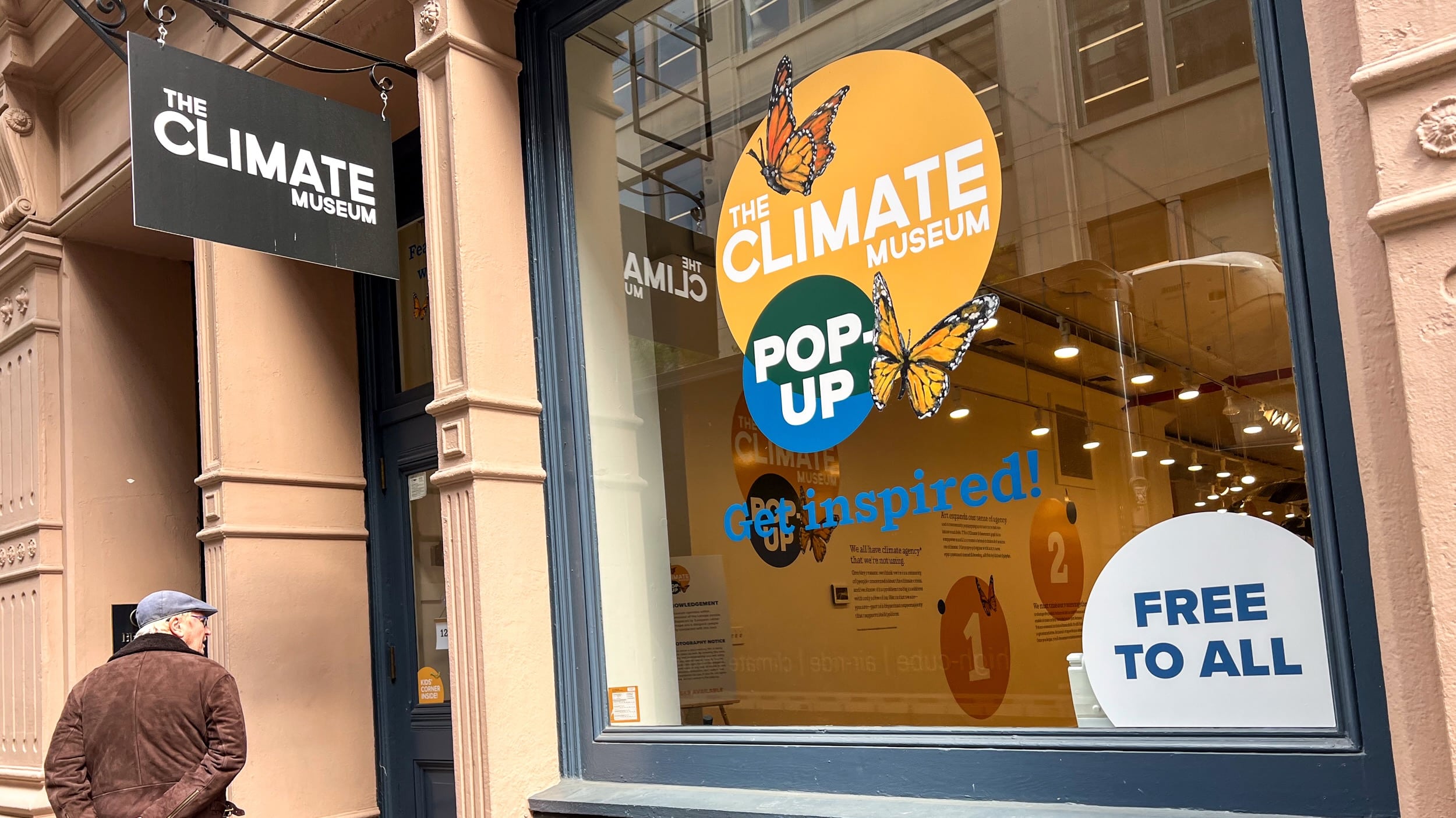 A pop up museum on climate change in Manhattan.