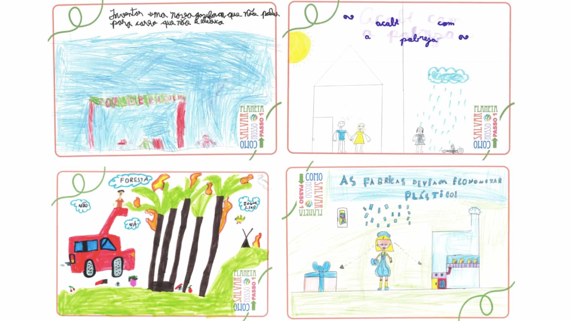 More than 100 children submitted their handiwork to Joca in Brazil.