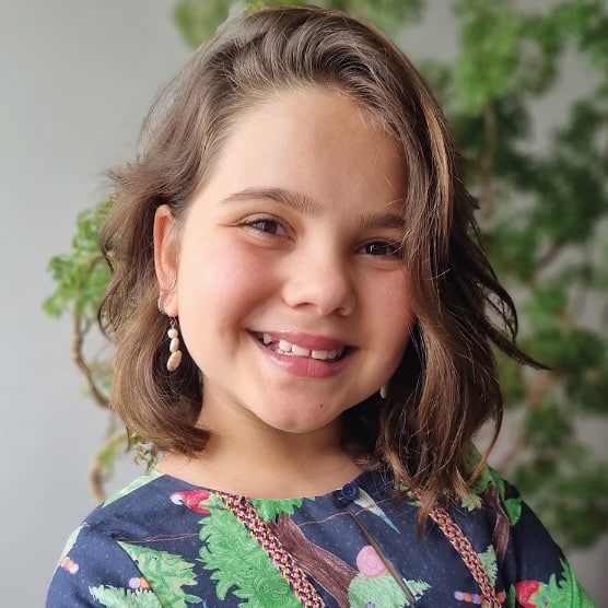 Julia, 10, from Brazil