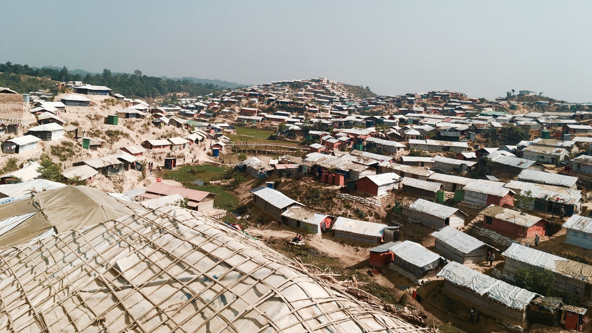 Rohingya camps in Bangladesh.
