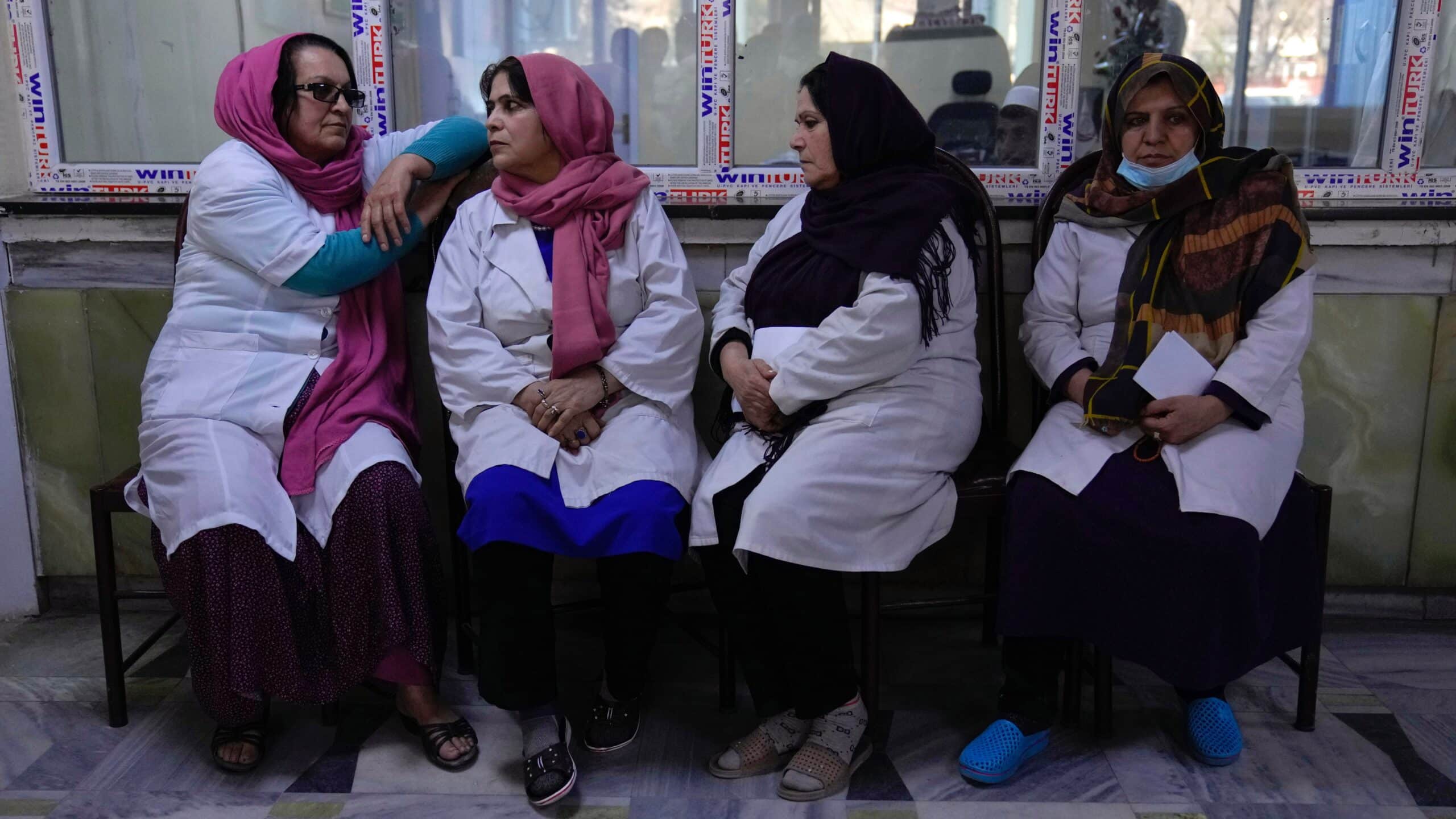 Four Afghan nurses 