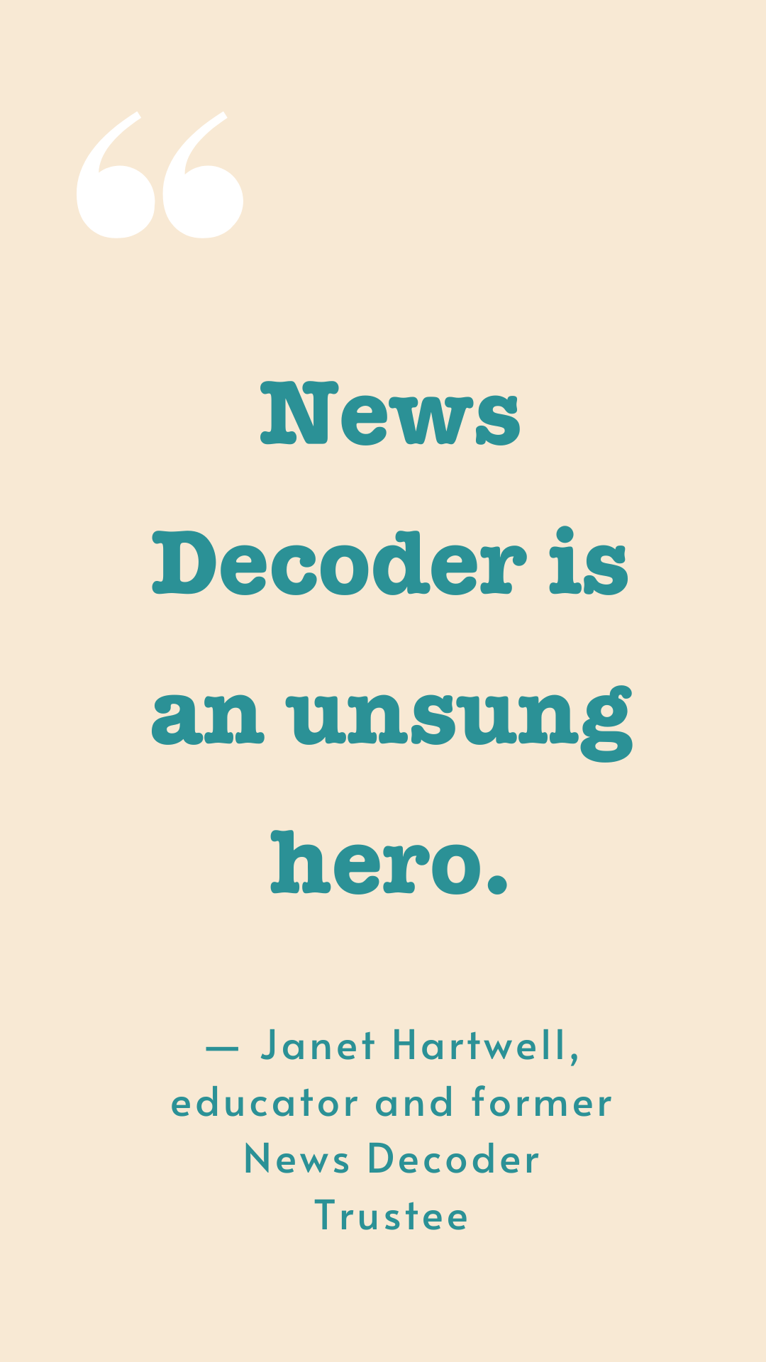 Janet Hartwell Quote