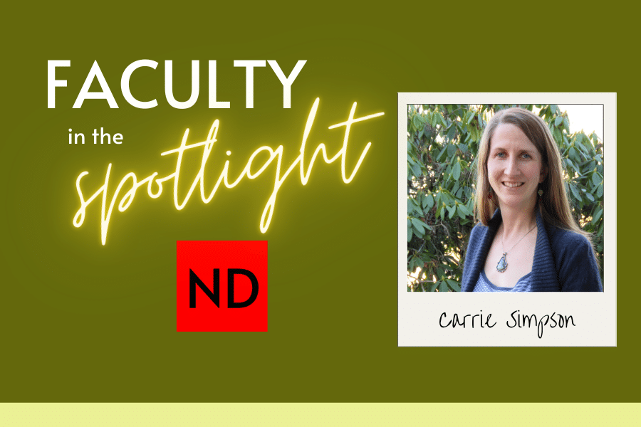 Faculty in the Spotlight: Carrie Simpson